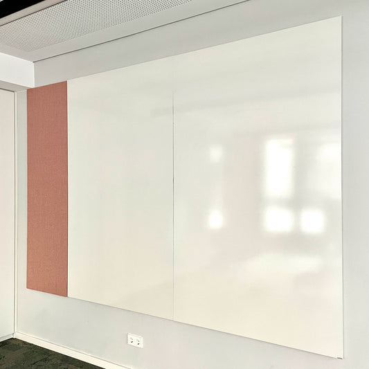 Whiteboard, Lintex, 119x199 cm, mit Filz-Pinnwand